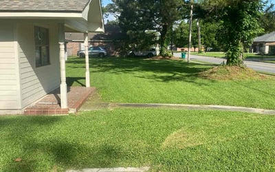Photo of Bendu J.'s yard after getting lawn care in Houma, LA