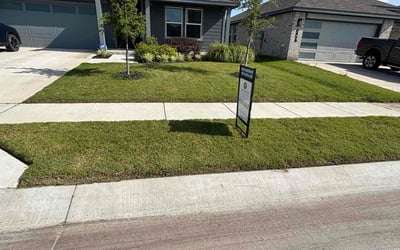 Photo of Sonya G.'s yard after getting lawn care in Mustang, OK