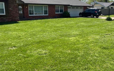 Photo of Sherrie C.'s yard after getting lawn care in Springfield, MO