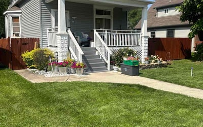 Photo of Emma W.'s yard after getting lawn care in Riverdale, IL