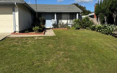 Photo of aaron c.'s yard after getting lawn care in Fallbrook, CA