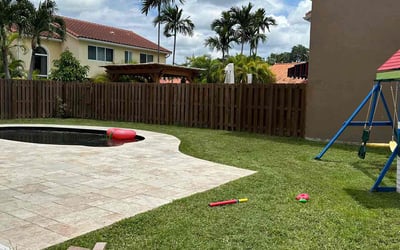 Photo of TERESA J.'s yard after getting lawn care in Opa Locka, FL