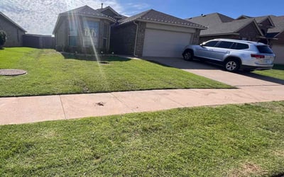 Photo of Sara G.'s yard after getting lawn care in Edmond, OK