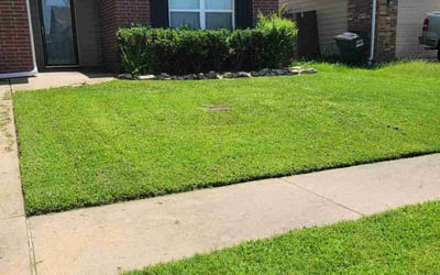 Photo of Becky H.'s yard after getting lawn care in Owasso, OK
