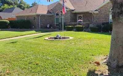 Photo of Karen B.'s yard after getting lawn care in North Richland Hills, TX
