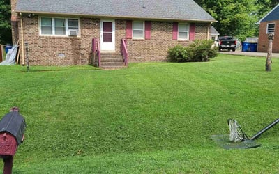 Photo of Darren G.'s yard after getting lawn care in Chester, VA