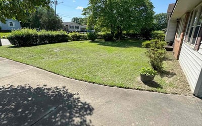 Photo of Kathryn M.'s yard after getting lawn care in Mooresville, IN