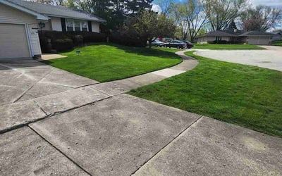 Photo of Bharat K.'s yard after getting lawn care in Glen Ellyn, IL
