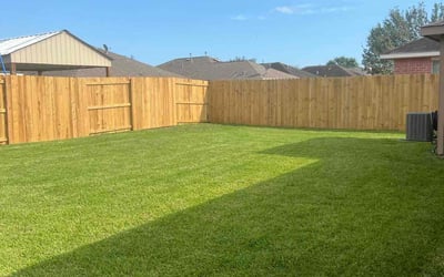 Photo of Pat D.'s yard after getting lawn care in La Marque, TX