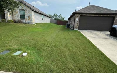Photo of Linda H.'s yard after getting lawn care in Buda, TX