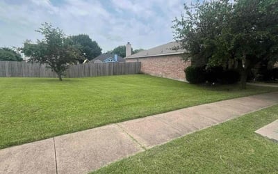 Photo of Michael C.'s yard after getting lawn care in Lancaster, TX