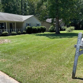 residential landscaping by Klein lawn care reviewed on August 16, 2025