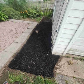 Mulching by Aron’s Lawn Care services reviewed on June 12, 2026