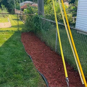 Mulching by Felo pride lawn service reviewed on July 19, 2026