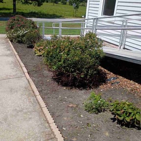 Flower Bed Weeding by Wake and rake lawn care and landscaping reviewed on September 11, 2026