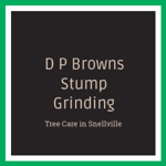 D P Browns Stump Grinding Logo