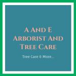 A And E Arborist And Tree Care Logo