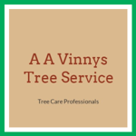 A A Vinnys Tree Service Logo