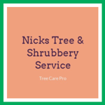 Nicks Tree &amp; Shrubbery Service Logo