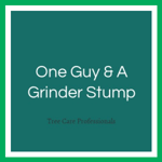 One Guy &amp; A Grinder Stump Logo