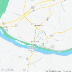 LawnStarter service area around Brunswick MD