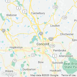 LawnStarter service area around Concord, NH