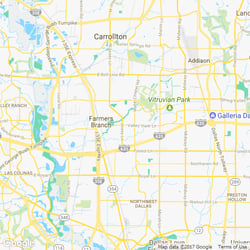 LawnStarter service area around  Farmers Branch TX 