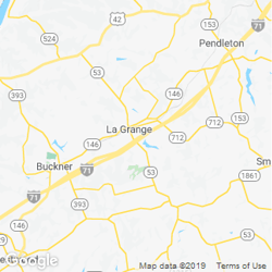 LawnStarter service area around La Grange KY