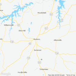 LawnStarter service area around  Roxboro NC 