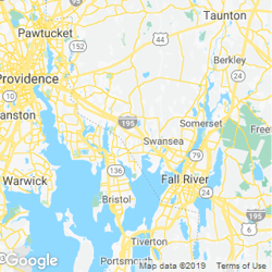 LawnStarter service area around Swansea MA