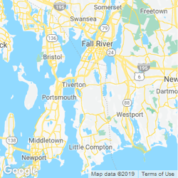 LawnStarter service area around  Tiverton RI 